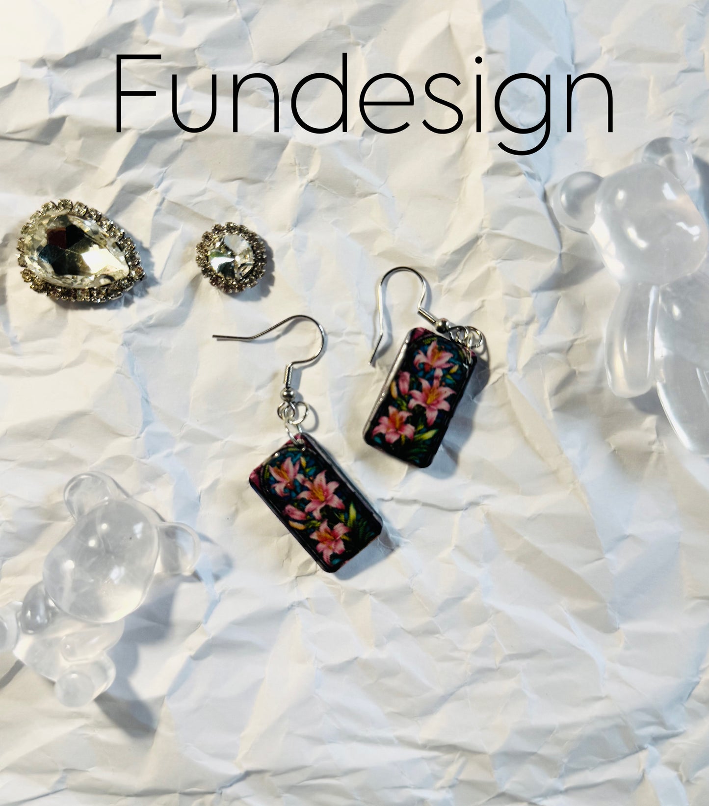 Earrings lilies in the window #10