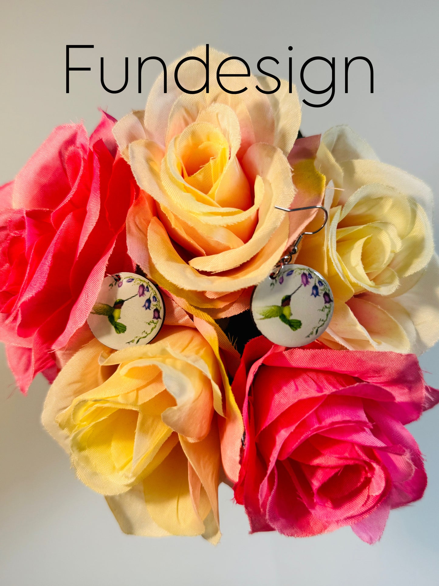 Earrings hummingbird's delight #09