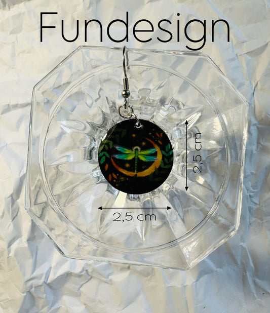 Earrings dragonfly #08